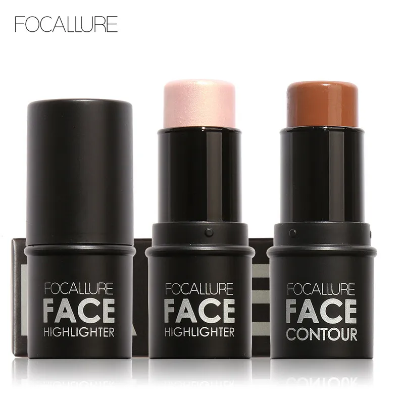 Focallure Evidenziatore Stick All Over Shimmer Evidenziatore Polvere Consistenza Cremosa Luce Argento Impermeabile