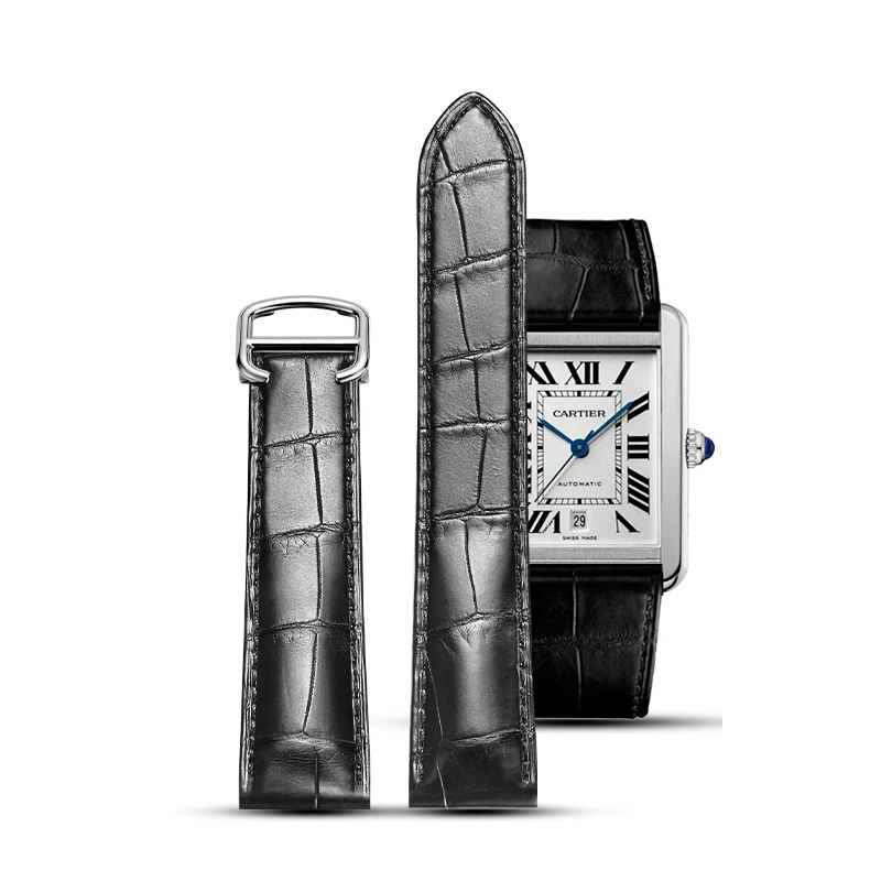 Cinturino In Pelle Bovina È Adatto Per Cartier Tank London Solo Series Wsta0029 Wsta0030 Cinturino In Pelle 16Mm 20Mm Per Uomo E Donna