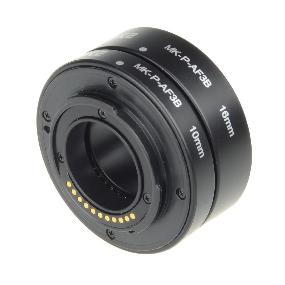 Meike Mk-P-Af3B Auto Focus Af Macro Extension Tube Ring Per Panasonic Olympus M4/3 Mount Mirrorless Camera Gx80 Gx85 Gx9 G7 Gh4
