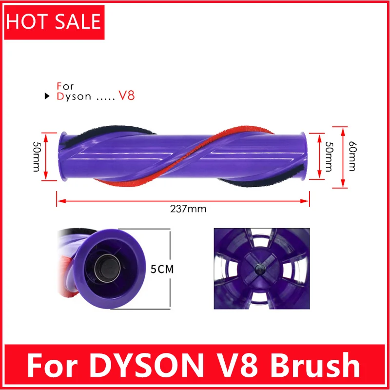 Per Dyson V8 Brush Roll Kit Di Ricambio Compatibile Cordless Brushroll Cleaner Head Brush Bar Roller Part