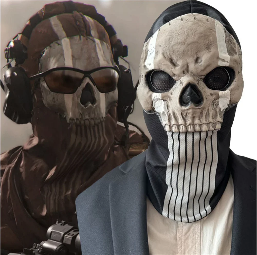 Nuovo Gioco Call Of Duty Theater 2Call Of Duty Mw2 Skull Ghost Mask Mask Headcover Cos