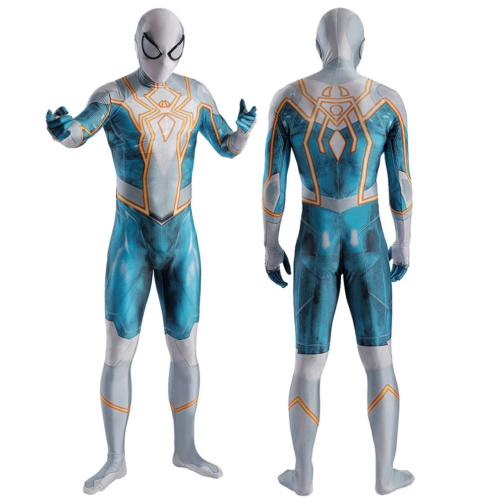 Minutions And Menaces Spiderman Cosplay Costume Superhero Spandex Spidey Boys Cosplay Superhero Zentai Suits Costume Di Halloween