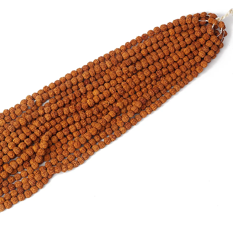 Naturale Rudraksha Mala 108 Perline 7/9Mm Mala Preghiera Meditazione Buddista Per Collane Meditazione Pratica Braccialetto Accessori