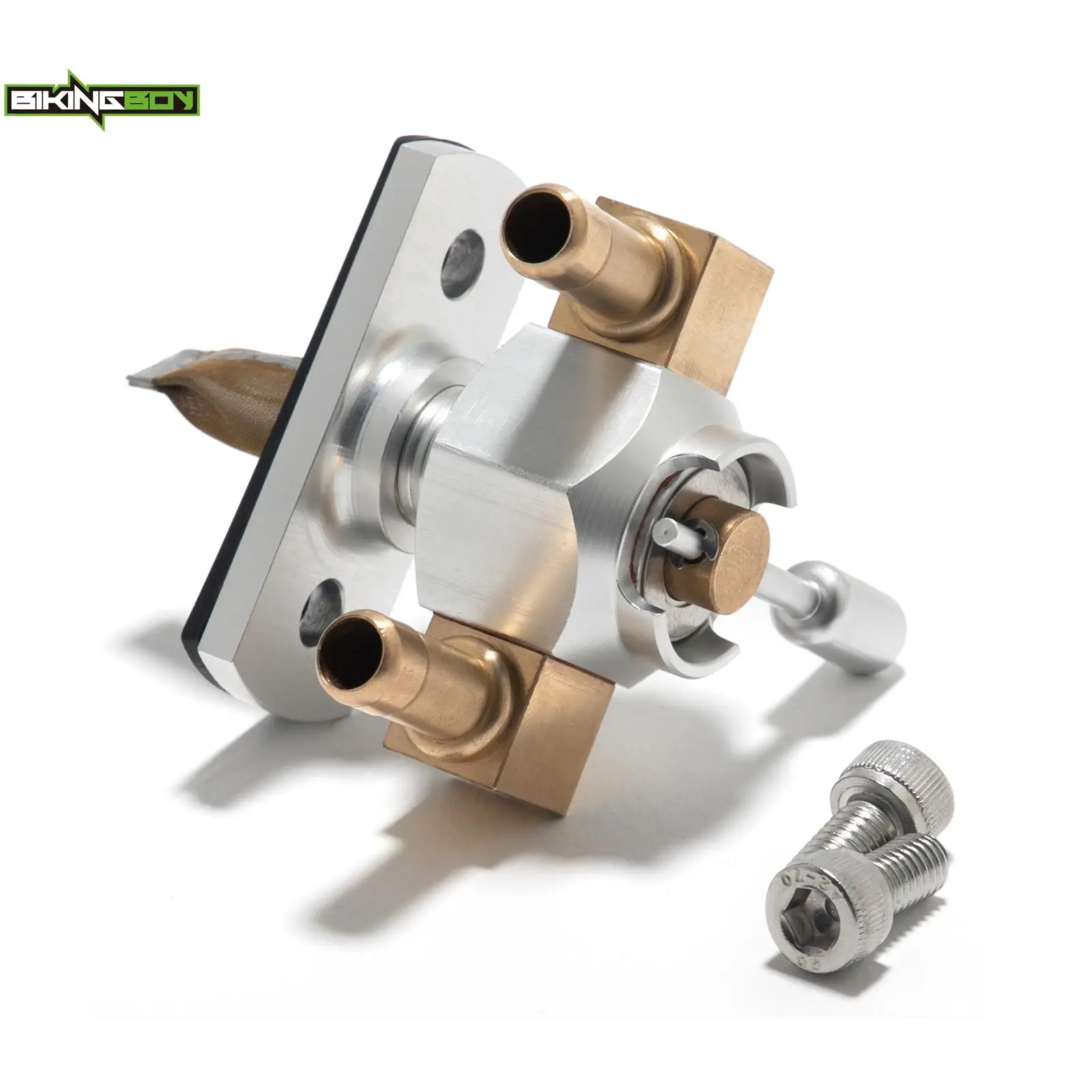 Bikingboy Valvola Carburante Petcock Dual Feed High Flow Per Yamaha Yfz 350 Banshee 87-06 91 92 93 94 95 Yfm 660 R Raptor 01 02 03 04 05