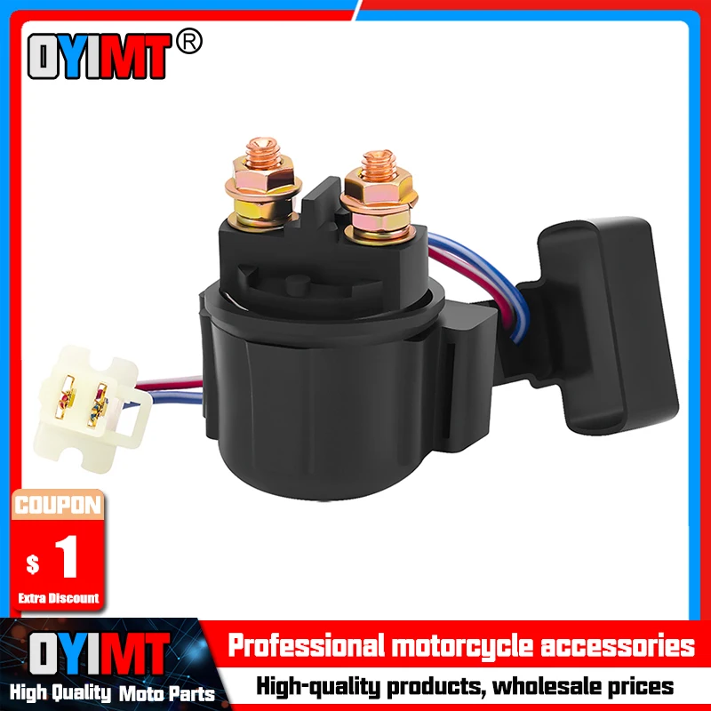 Moto Relè Di Avviamento Solenoide Atv Per Yamaha Badger Yfm80 Big Bear 350 4Wd Yfm350Fw Breeze Yfa1 Bw200E Ruota Bw350 Yfm400Fw