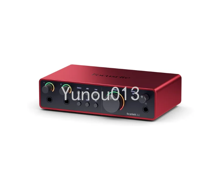 Scarlett 2 I2 Interfaccia 2-In 2-Out Originale Di Quarta Generazione Ingressi Hi-Z E Line Per Chitarre, Chiavi E Synths Focusrite