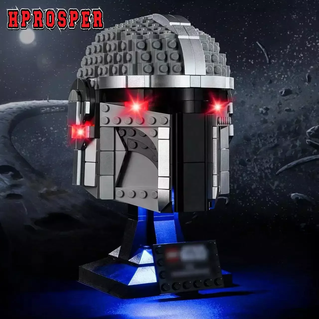 Hprosper 5V Led Light Per Il 75328 La Lampada Decorativa Per Casco Mandalorian Con Scatola Batteria (Non Includere Blocchi Di Costruzione Lego)