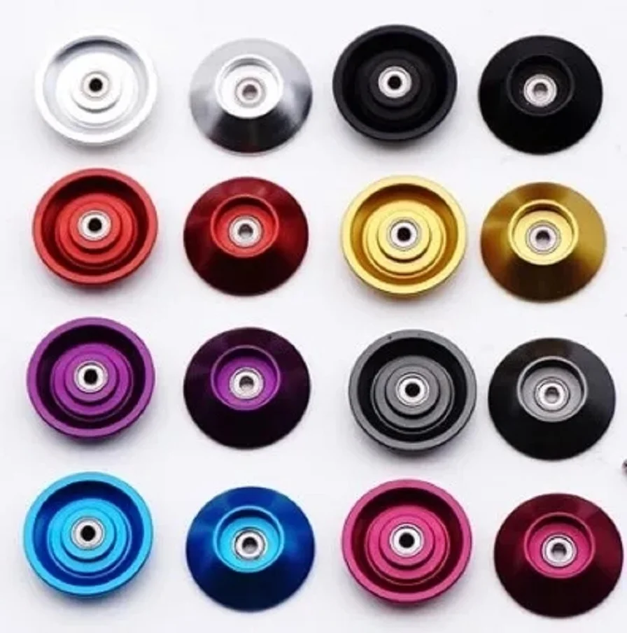 Rodillos De Colore Aluminio Rfdtygr 19 Millimetri, Rueda Guía De Aluminio Coloreada, Piezas Personalizadas Para Tamiya Mini 4Wd 95436 D046