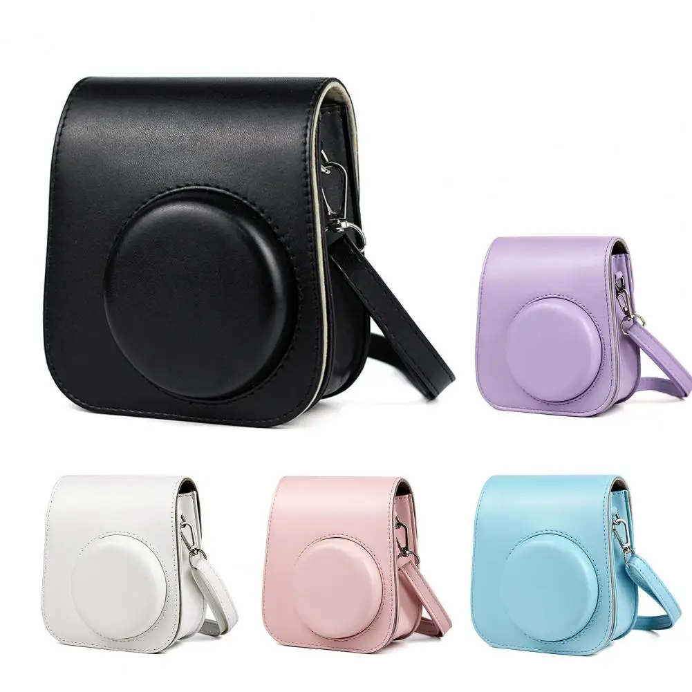 Borse Per Fotocamera Classiche Per Fujifilm Instax Mini 11 Custodia Protettiva In Pelliccia Sintetica Per Fuji Instax Mini 11 Custodie Per Fotocamere 