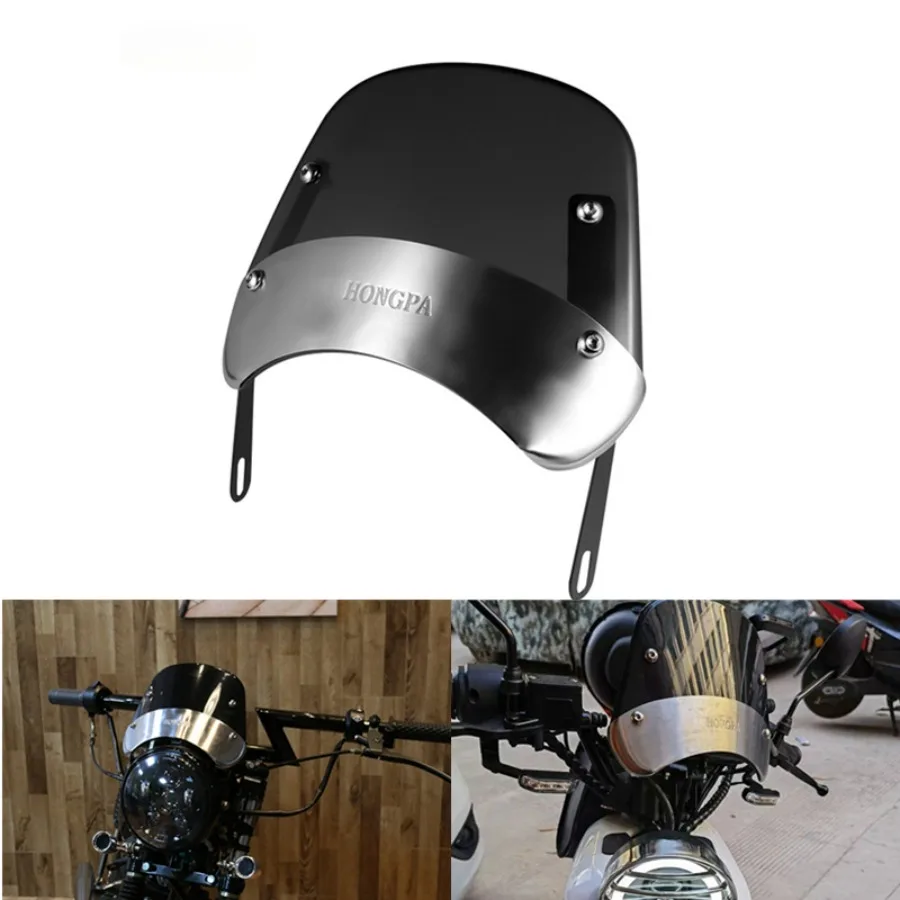 Cafe Race Moto Conversione Vintage Deflettori Del Vento Per Scooter Bici Elettrica Cafe Race Scrambler Bobber Tracker Chopper