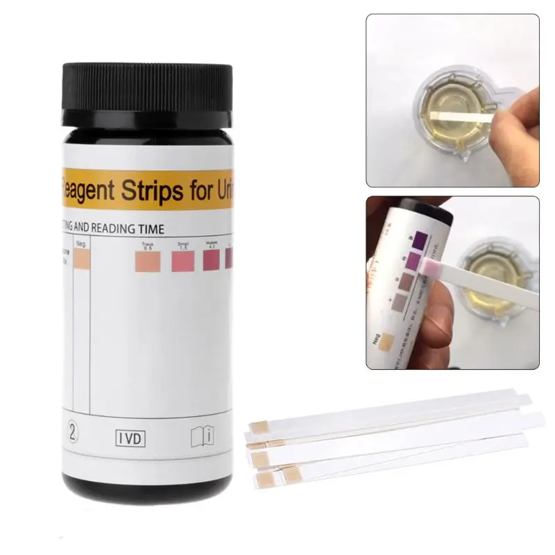 100 Pz/Set Chetone Strisce Casa Ketosis Urine Test Urinario-Atkins Dieta Perdere Peso Analisi Keto Strisce Dieta Sana Del Corpo Tester