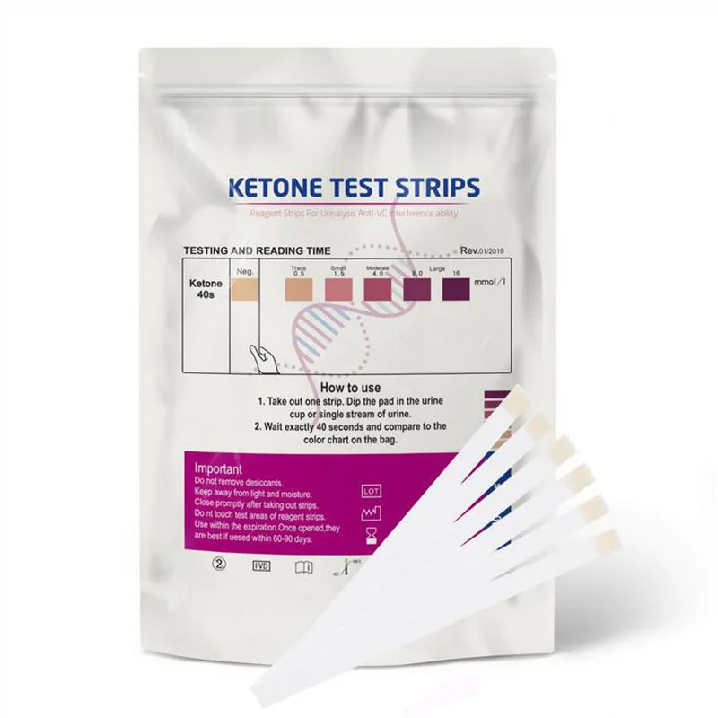 100 Pz Strisce Reattive Per Urs-1K Strisce Reattive Per Ketoni Test Delle Urine Anti-Vc Analisi Delle Urine Analisi Delle Strisce Reattive Per Ketosi 
