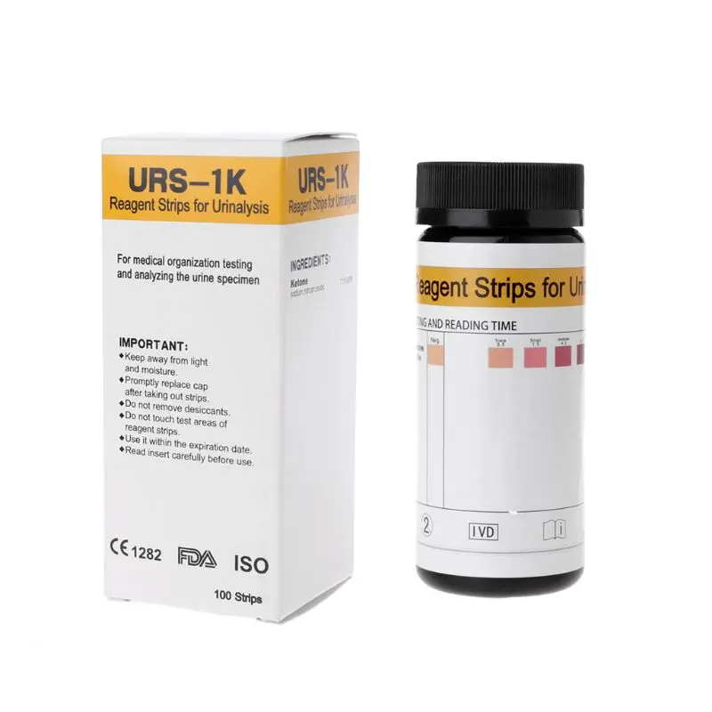 100 Pz/Set Chetone Strisce Casa Ketosis Urine Test Urinario-Atkins Dieta Perdere Peso