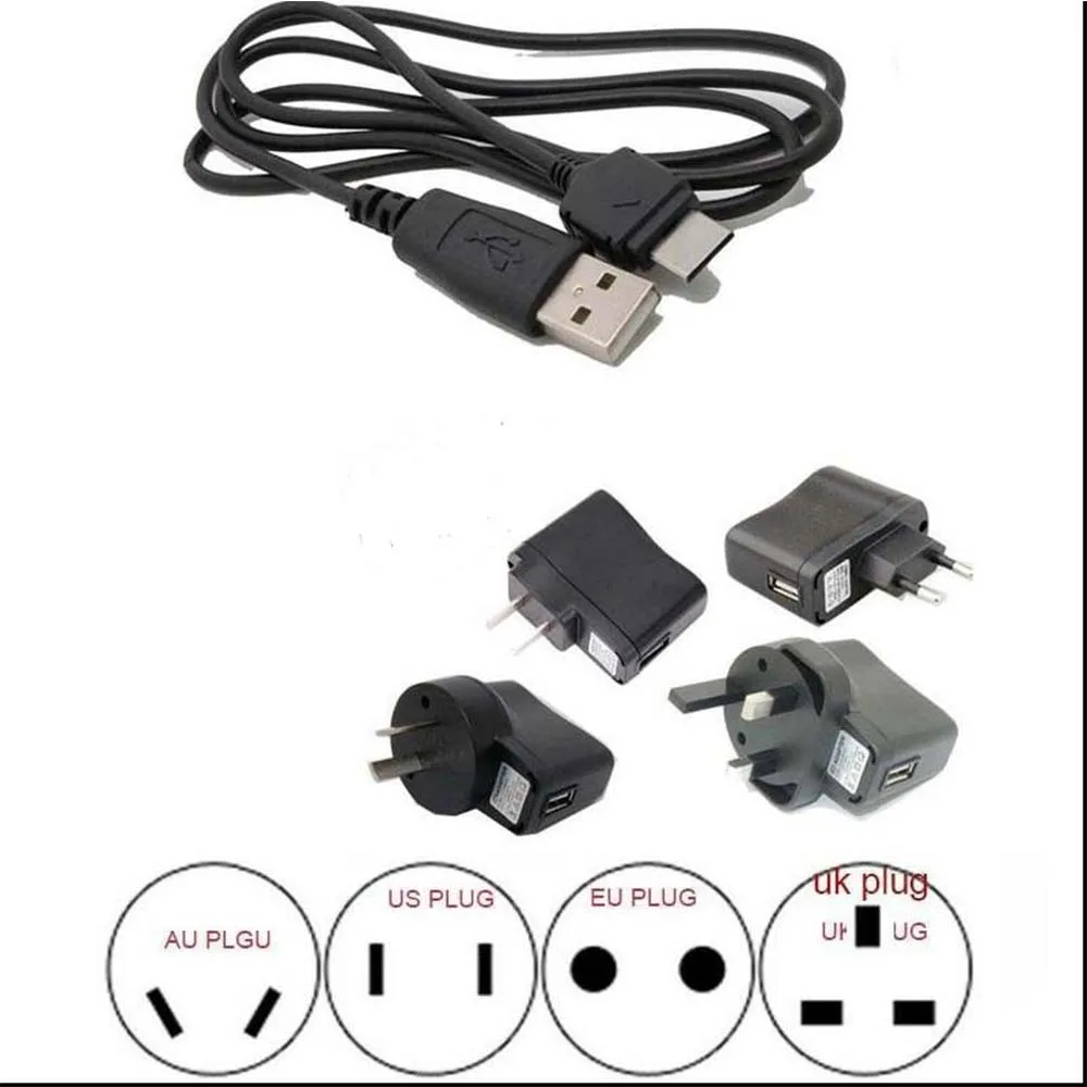 Cavo Dati Usb Del Caricatore Della Parete Per Samsung Sgh-A707 A717 D807 / D806 D830 D840 D900 Nero Di Carbonio E250 E900 F300 I607 Blackjack