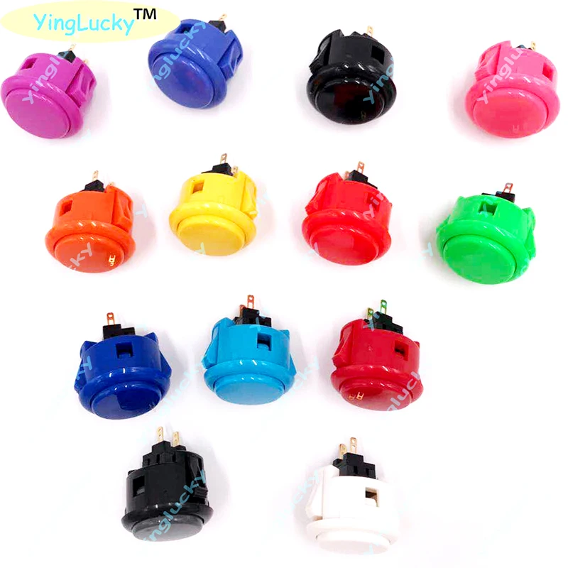 10 Pz Originale Sanwa Pulsante Obsf-30 Obsf-24 Pulsanti Arcade 30Mm 24Mm Per Arcade Box Pandora Box Ps3 Ps4 Raspberry Pi Mame