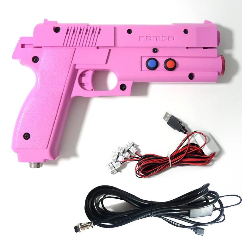 Usb Arcade Light Gun Time Crisis 3 Per Pc Arcade Game Accessory Con 4 Sensori Led Installati