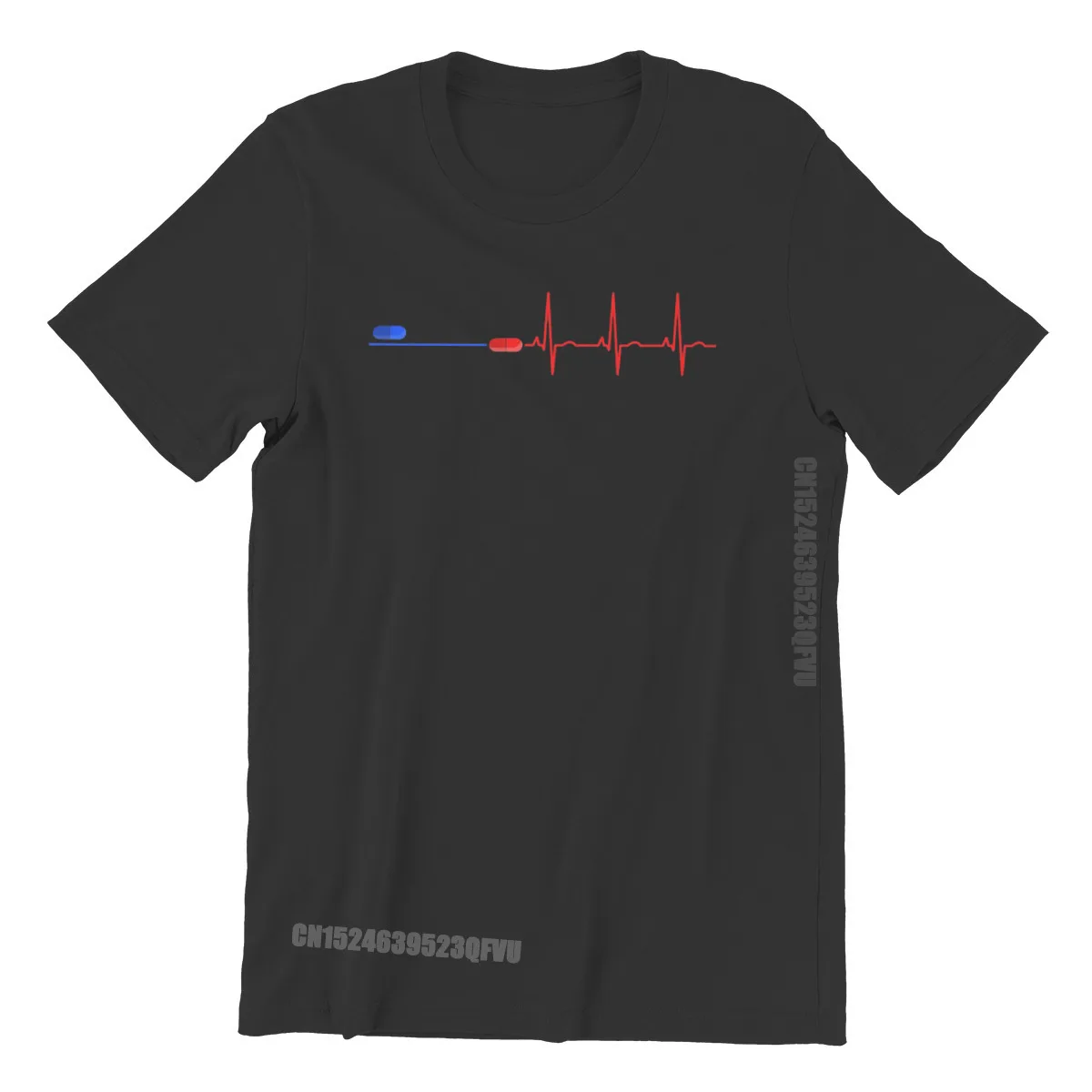 The Matrix Neo Science Fiction Film Ecg Blue Pill Red Pill Tshirts Harajuku Graphic Men Tshirts Tops Big Size Cotton T Shirt