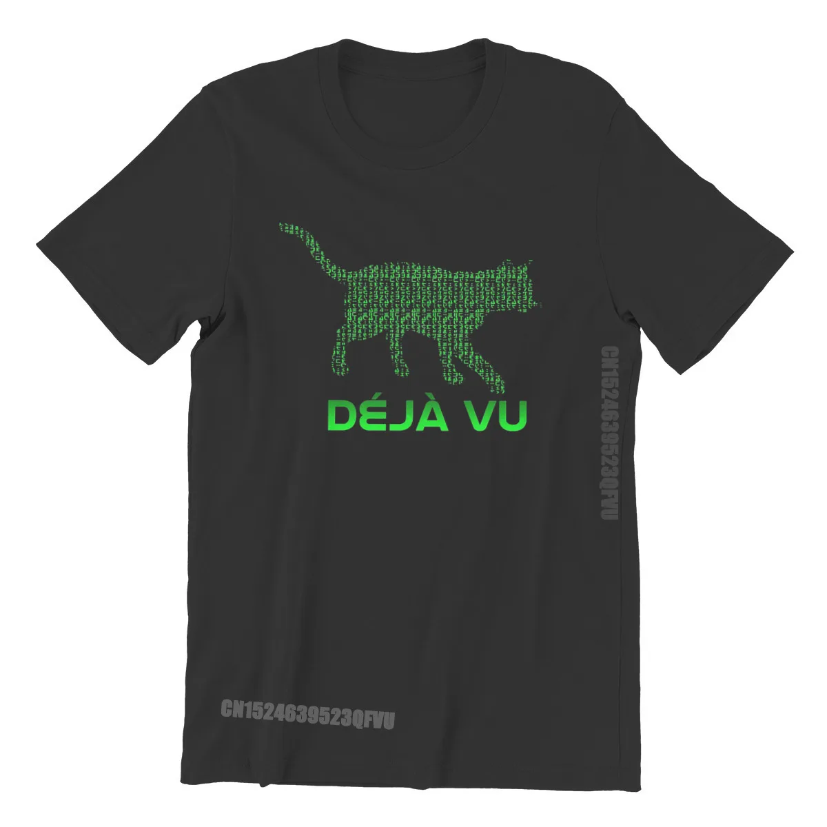 Deja Vu Cat The Matrix Neo Science Fiction Film Men T Shirts Classic Gothic Oneck Tshirts Big Sale Harajuku Men Tshirt Clothing