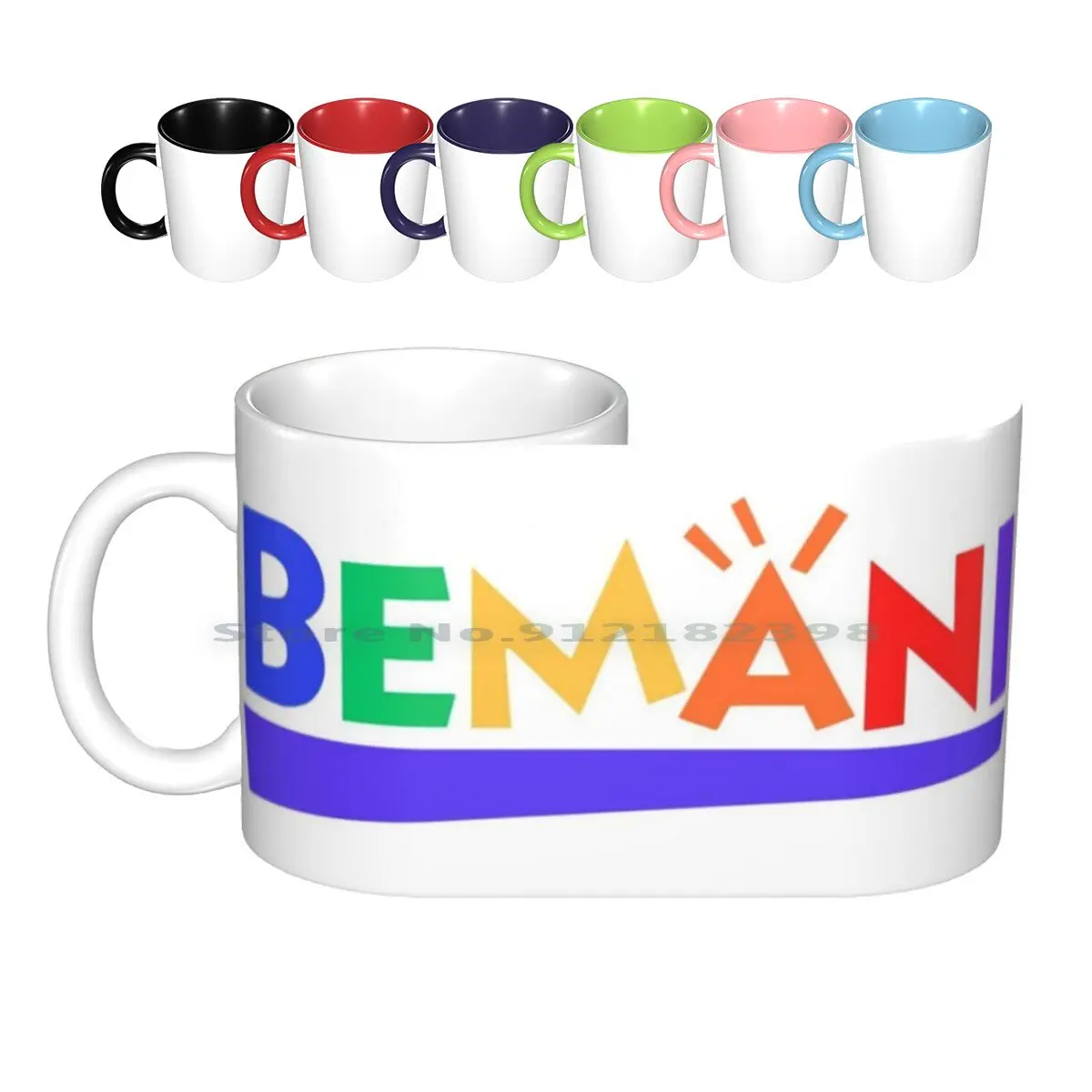 Bemani Logo Tazze In Ceramica Tazze Da Caffè Tazza Da Tè Al Latte Konami Japan Retrogaming Arcade Akihabara Akiba Bemani Sdvx Sound Voltex Iidx