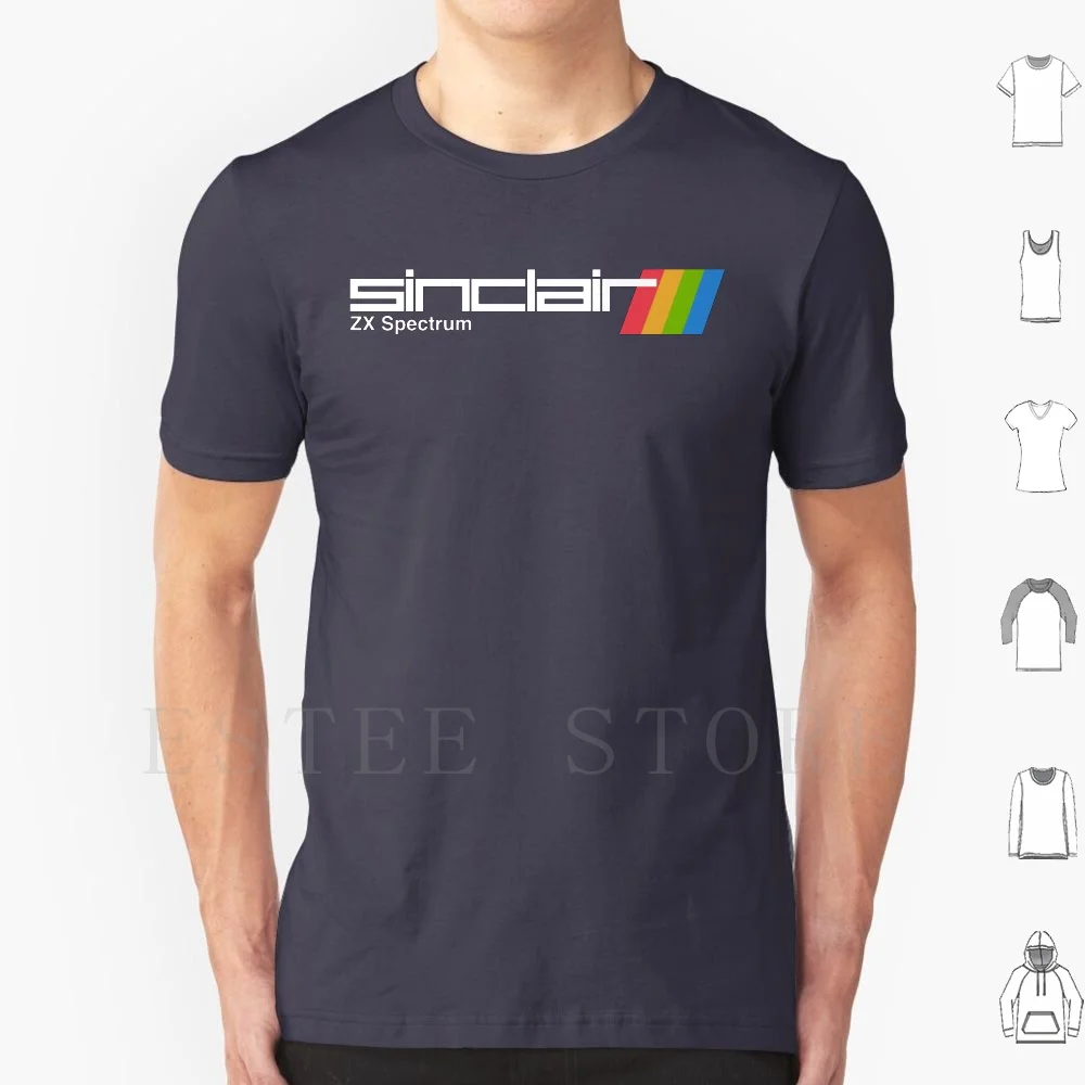 Zx Spectrum T Shirt Diy Big Size 100% Cotton Zx Spectrum 8 Bit Retro Retrogaming Retrogamer
