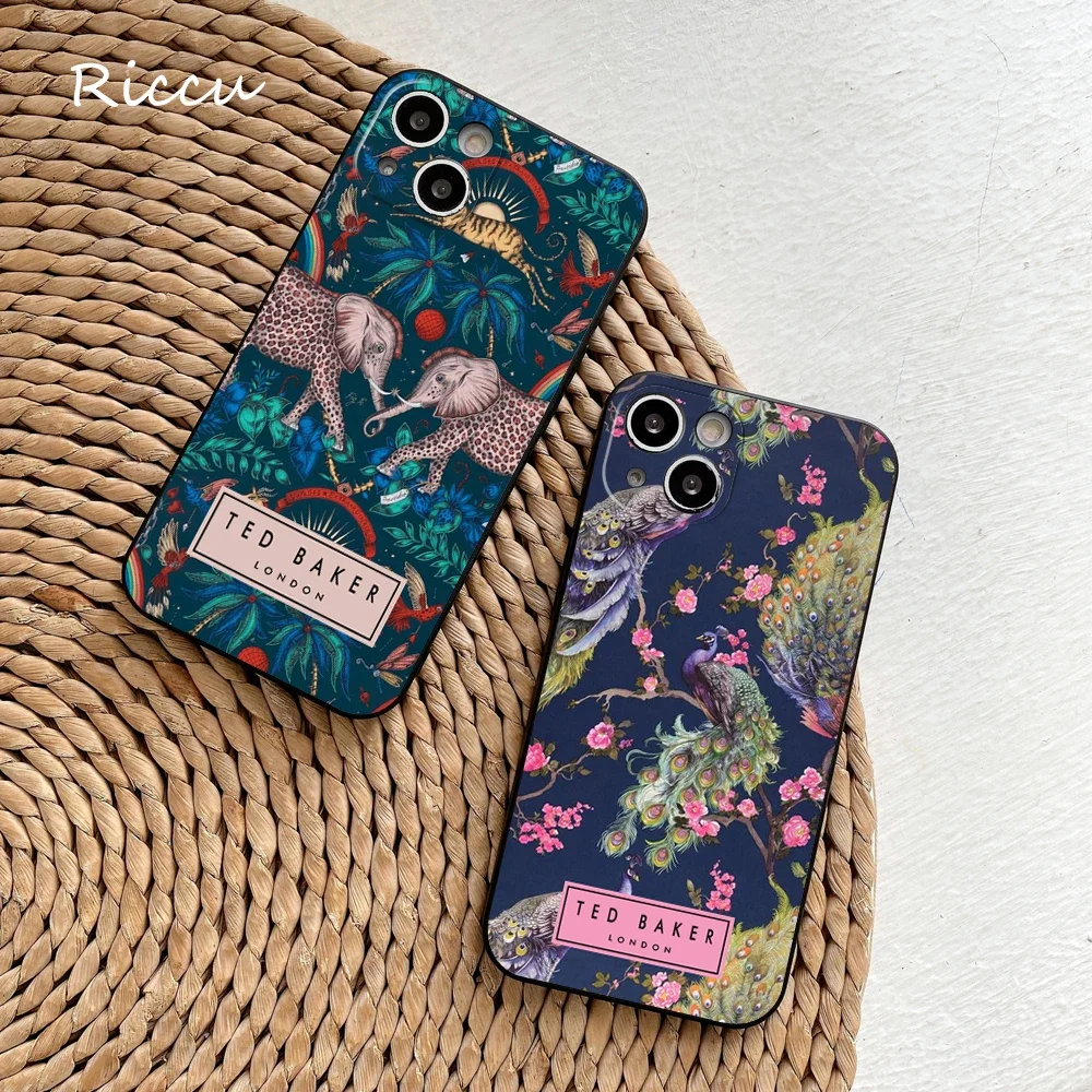 Per Iphone 15 Custodia Per Telefono Ultra Per Iphone 13 Promax 11 12 Pro 14 Plus Xr Xs Max Fashion Brand Flower Ted Design-Cover Bakers