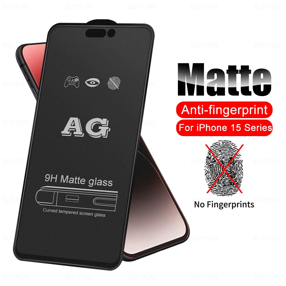 Vetro Temperato Bordo Nero Per Apple Iphone 15 Pro Max Proteggi Schermo Smerigliato Iphone15 Plus Iphone15Pro Aifon 15Pro Promax 2023