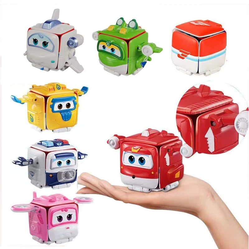 Super Wings Figures Trasformare Robot Astra Jett Dizzy Donnie Deformation Airplane Action Models Anime Kids Christmas Toys Gift
