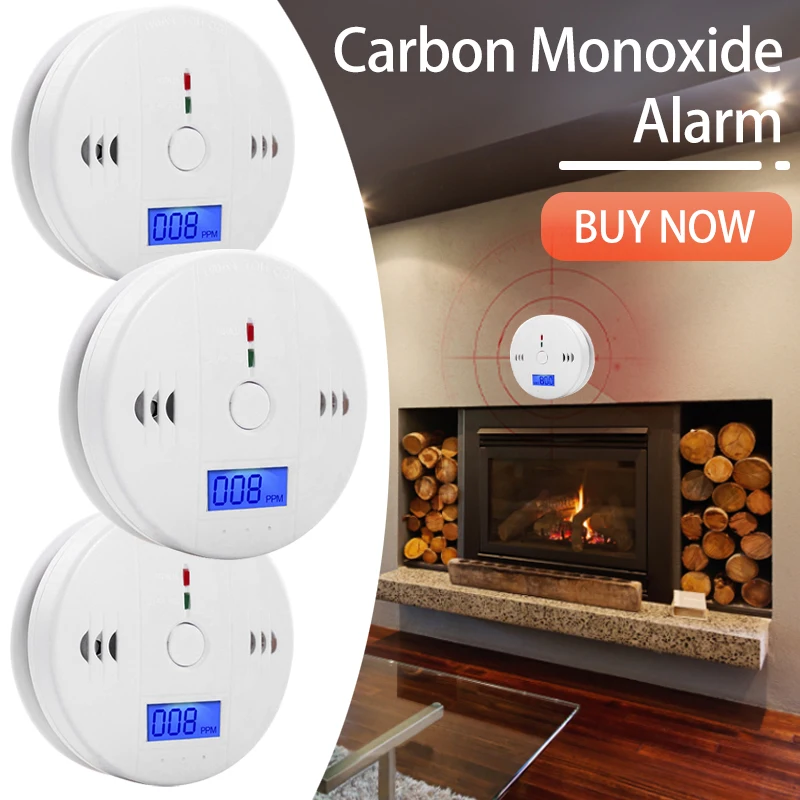 Rilevatore Di Monossido Di Carbonio Intelligente Rilevatore Di Sensori Co Indicatore Led Ad Alta Sensibilità Fumo Rilevatore Domestico Allarme Di Avve