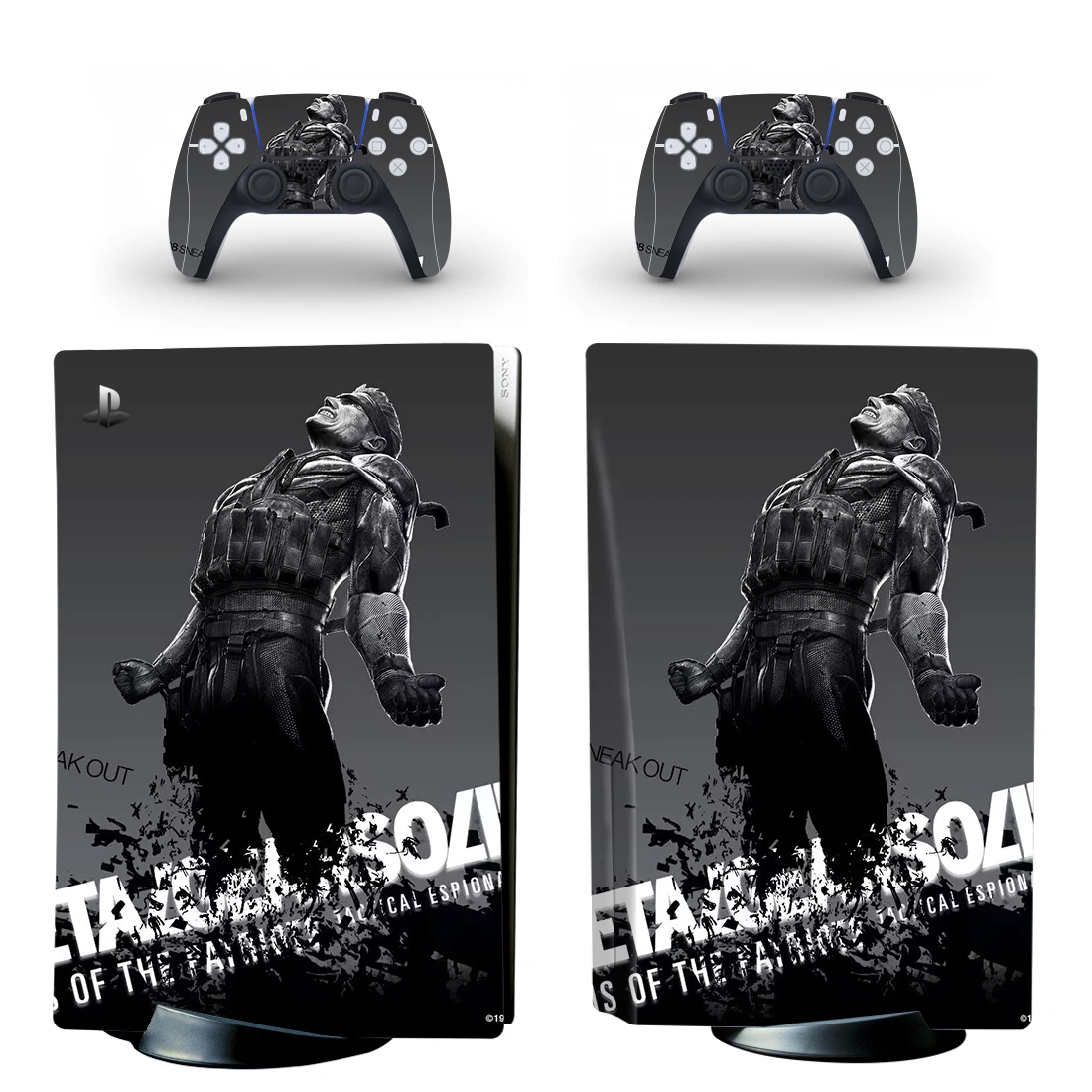 Metal Gear Solid Ps5 Disc Skin Sticker Decalcomania Cover Per Console Controller Ps5 Disk Skin Sticker Vinyl