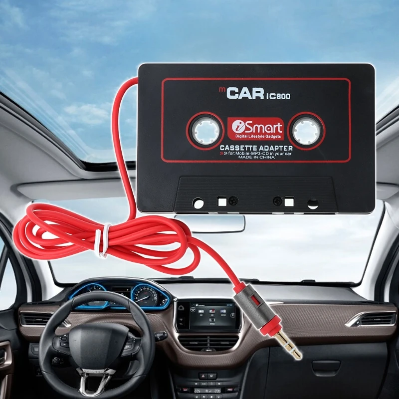 3.5 Millimetri Auto Aux Audio Tape Cassette Adapter Converter Per Auto Lettore Cd Mp3