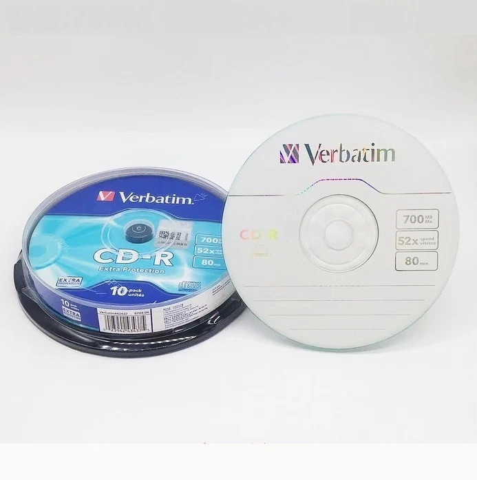 Discs Arc-Out Cd-R Disc Blank Silver Cd Disk Cdr 80Min 700Mb 52X 10Pack
