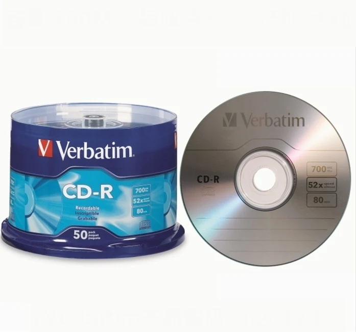 Discs Arc-Out Cd-R Disc Blank Silver Cd Disk Cdr 80Min 700Mb 52X 50Pack