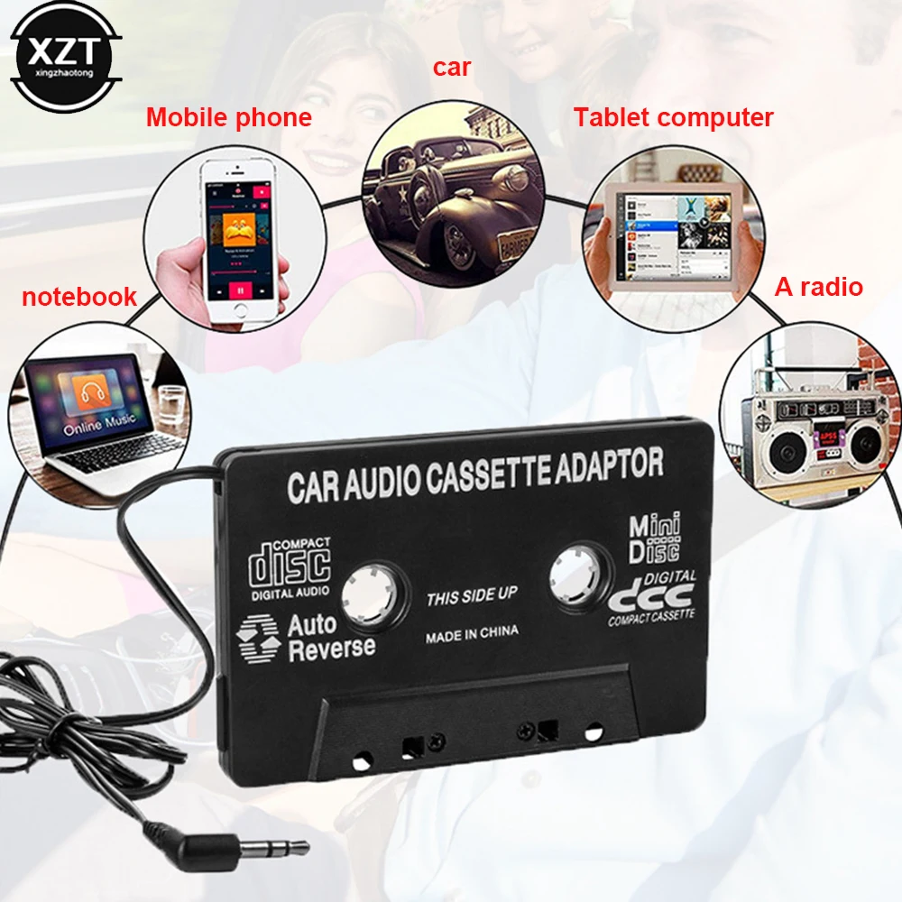 Adattatore Aux Nastro Per Auto Cassetta Audio Lettore Mp3 Convertitore Spina Jack Da 3.5Mm Per Ipod Iphone Mp3 Cavo Aux Lettore Cd Vendita Calda
