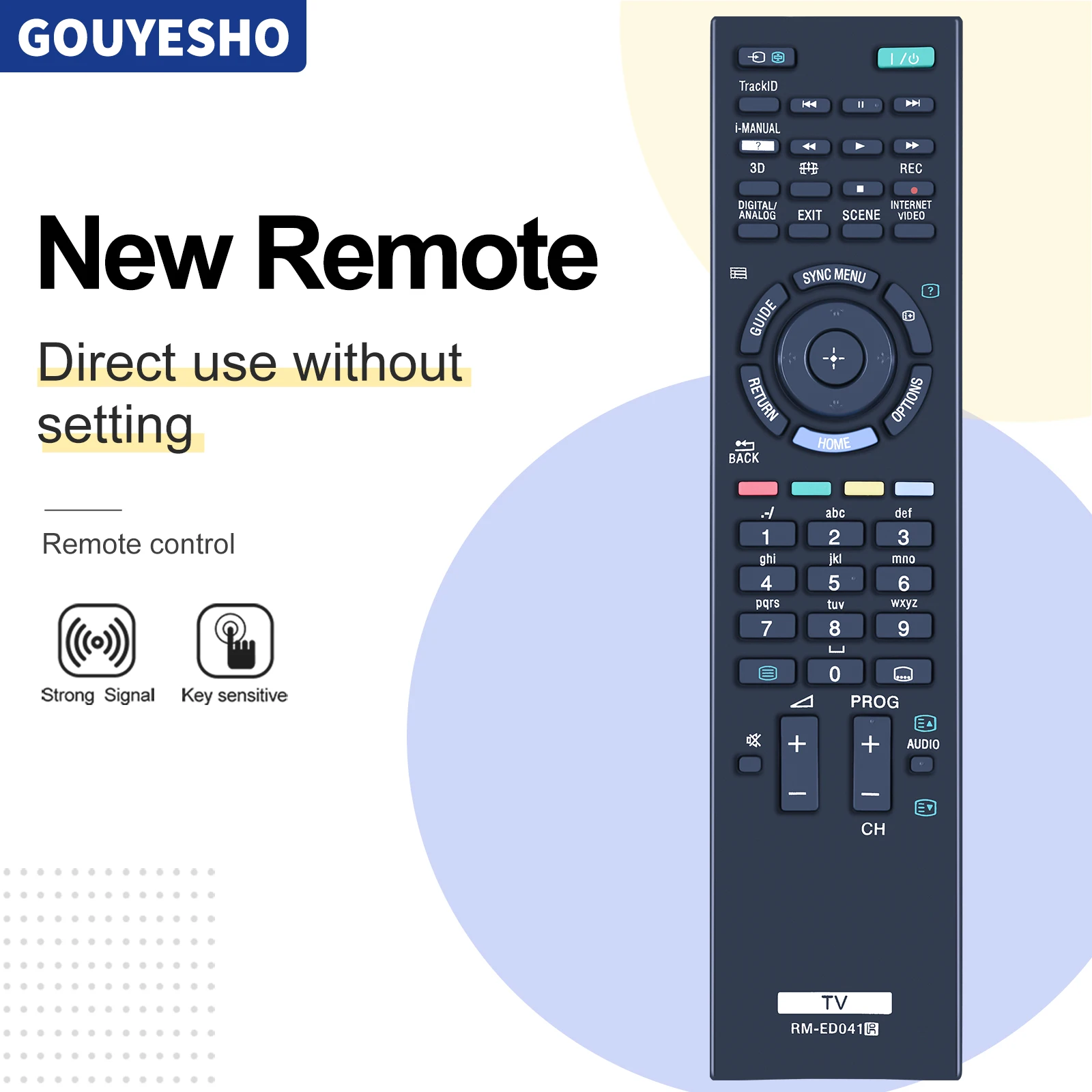 Rm-Ed041 Per Telecomando Tv Sony Kdl-46Hx925 32 Ex720 32 Ex723 32 Ex724 32 Ex725 32 Ex726 32 Ex727 32 Ex721 32 Ex728 32 Ex729