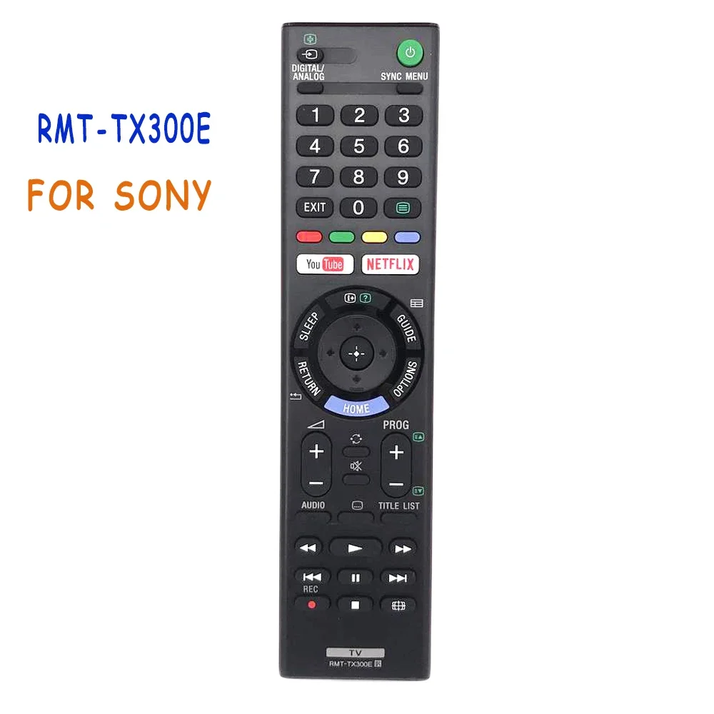 (5 Pz) Nuovo Rmt-Tx300E Telecomando Per Sony Rmttx300E Led Lcd Bravia Smart Tv Kdl-43We750 Kdl-43We753 4K Hdr Ultra Hd Android Tv