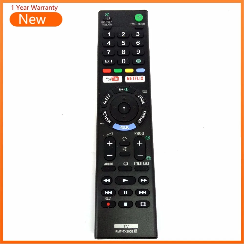 Telecomando Rmt-Tx300E Per Sony Muslimled Lcd Bravia Smart Tv Kdl-43We750 Kdl-43We753 4K Hdr Ultra Hd Android Tv