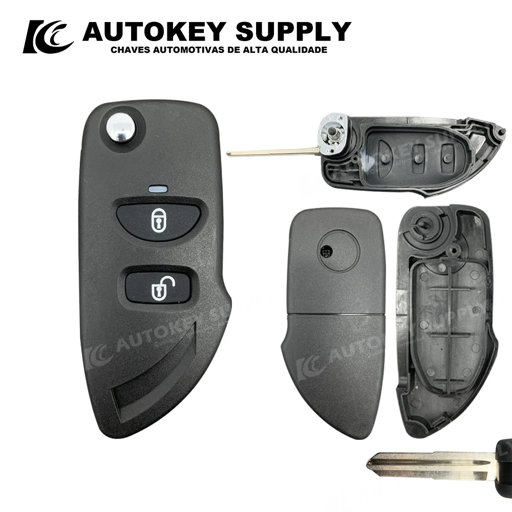 Forhyundai Chiave Pieghevole Modificata Shell 2 Button Blank (Hyn10) Autokeysupply Akhyf252