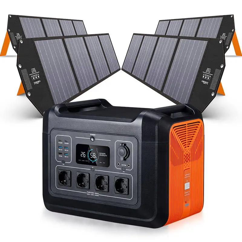 3000W Outdoor Powerstation Tragbare Kraftwerk Lifepo4 Generatore Solare Portatile 110V Power Station 2400W Batteria Di Accumulo Di Energia