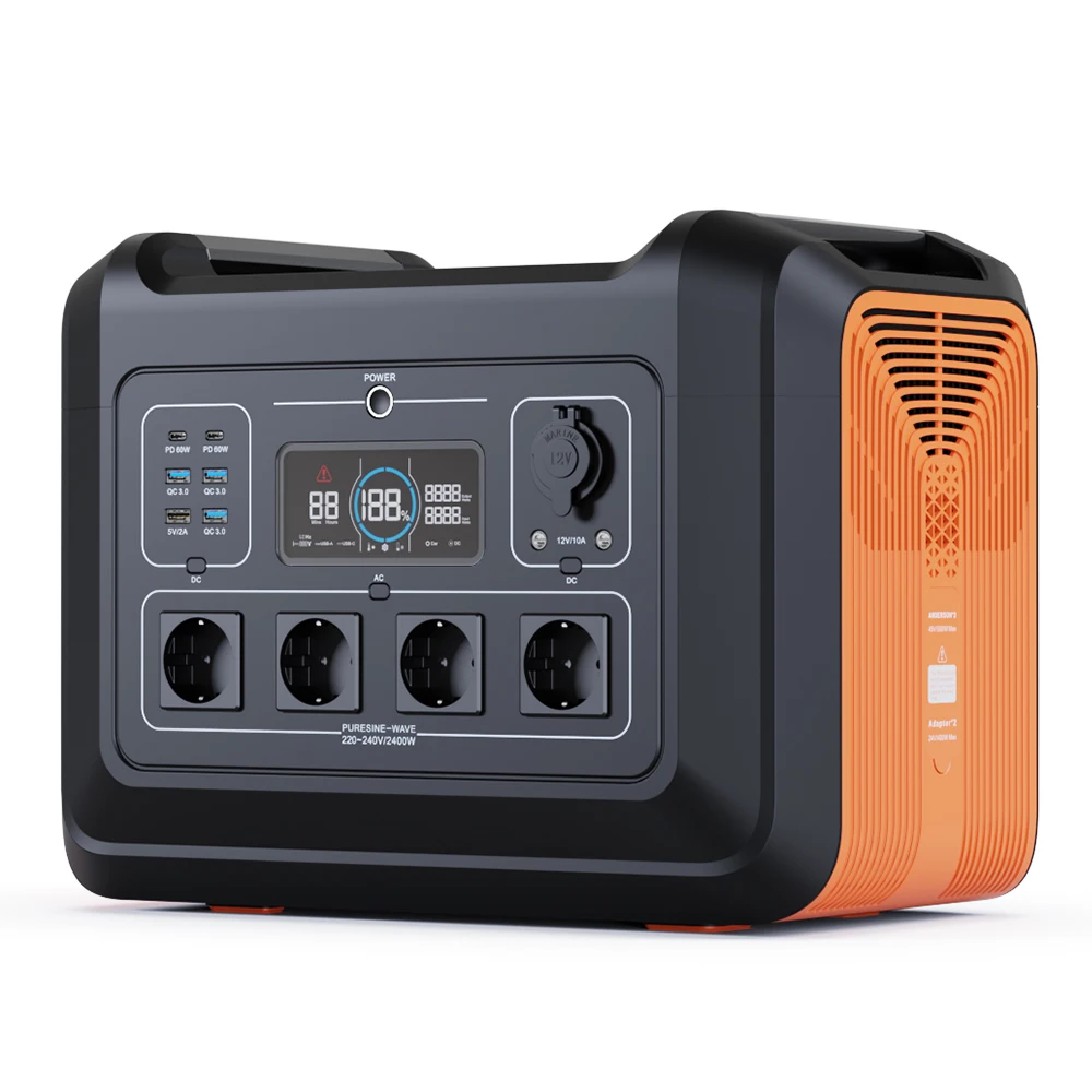 2400W 2232Wh Powerstation Lifepo4 Batteria Portatile Centrale Elettrica Generatore Solare