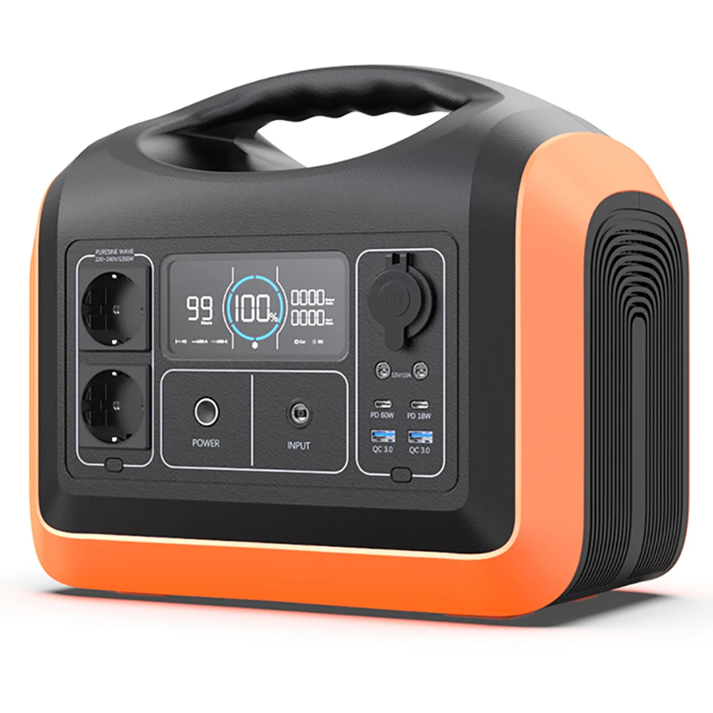 1200W Eu Plug Tragbare Powerstation Generatore Solare Lifepo4 Batteria Centrale Solare Portatile