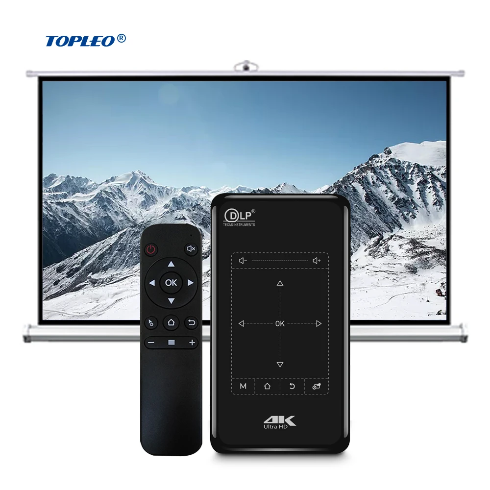 Prezzo Commerciale Touch Panel Telecomando Dlp 4K Decodifica Multimedia Hd Input Smart Ni Pocket Projector