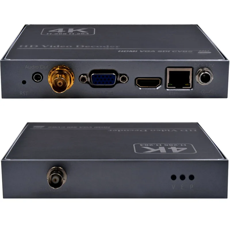 Decodificatore Video H.265 4K Hdmi Vga Cvbs Sdi