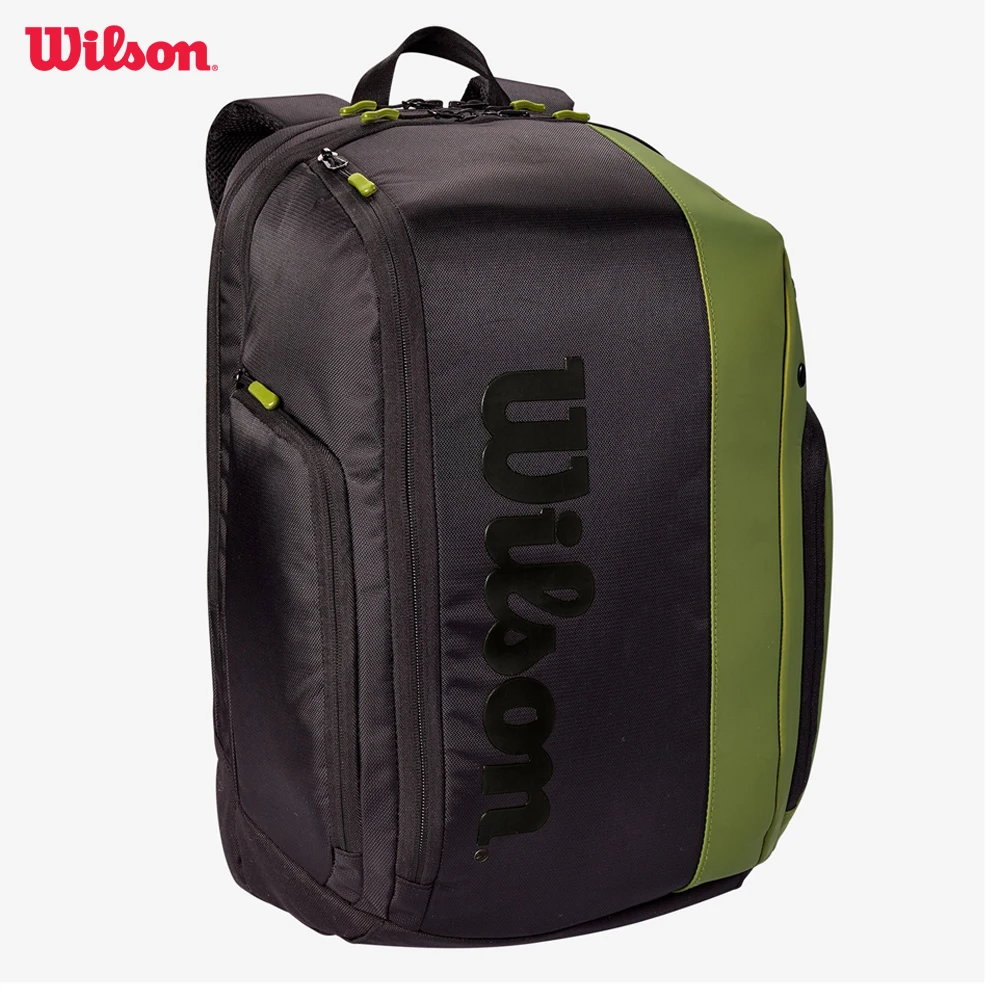 Wilson Blade Super Tour Collection Zaino Per Racchetta Da Tennis Roland Garros Confezione Da 2 Borsa Da Tennis Borsa Per Racchetta Verde Con Thermogua