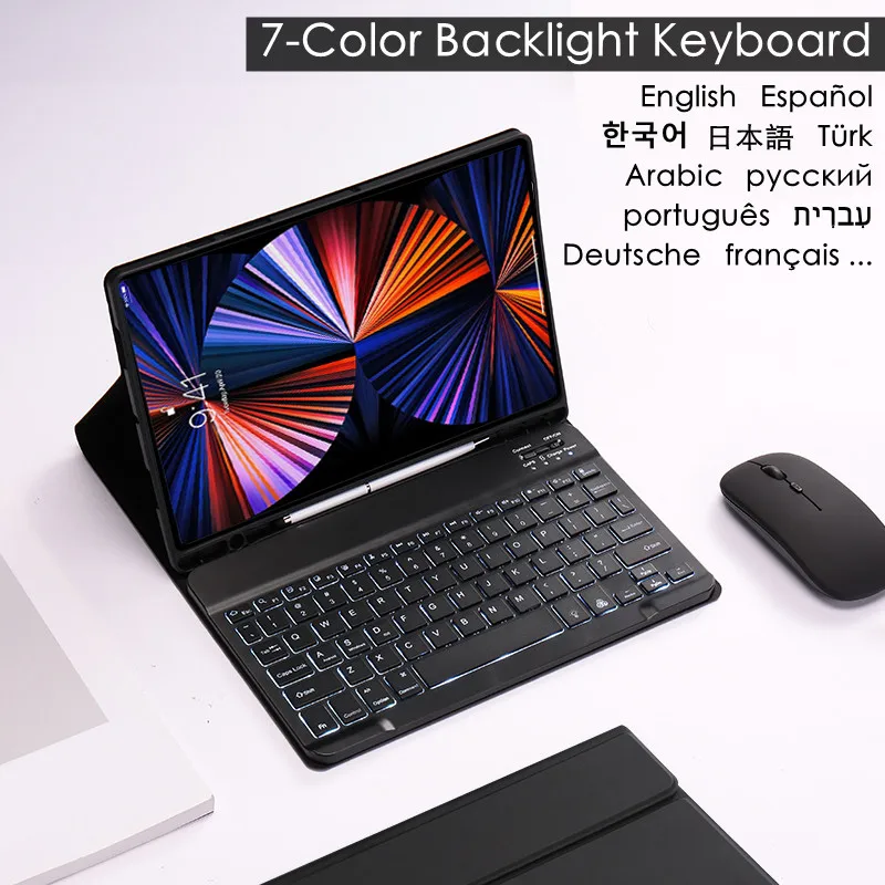 Tastiera Retroilluminata Per Galaxy Tab S8 Ultra 14.6 2022 Tastiera Magnetica Per Funda Samsung Galaxy Tab S8 Ultra Tablet Cover