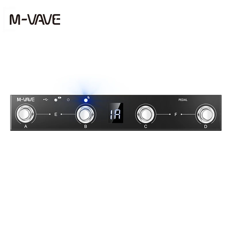 M-Vave Chocolate Programmable Bt Midi Controller 4 Footswitch Supporta Usb Midi Suit Per Bias Fx 2/ Zoom Ms-50G /Zoom G1Xon