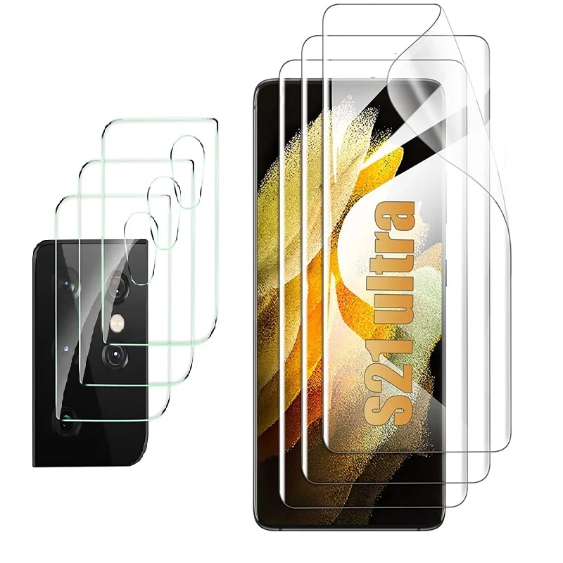 Per Samsung Galaxy S21 Plus Per Samsung S21 Plus Proteggi Schermo Per Samsung A02S A12 A52 A72 S21 Plus Vetro Dell'Obiettivo