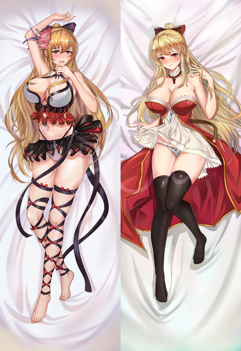 Dakimakura Anime Willa Granblue Fantasy Gfb Fodera Per Cuscino A Grandezza Naturale Con Stampa Fronte-Retro
