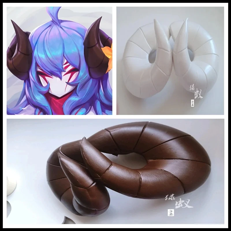 Anime Game Granblue Fantasy Anila Cosplay Horns Fermaglio Per Capelli Fermaglio Per Capelli Kindred Spirit Blossom Horns Puntelli Cosplay Copricapo Ha