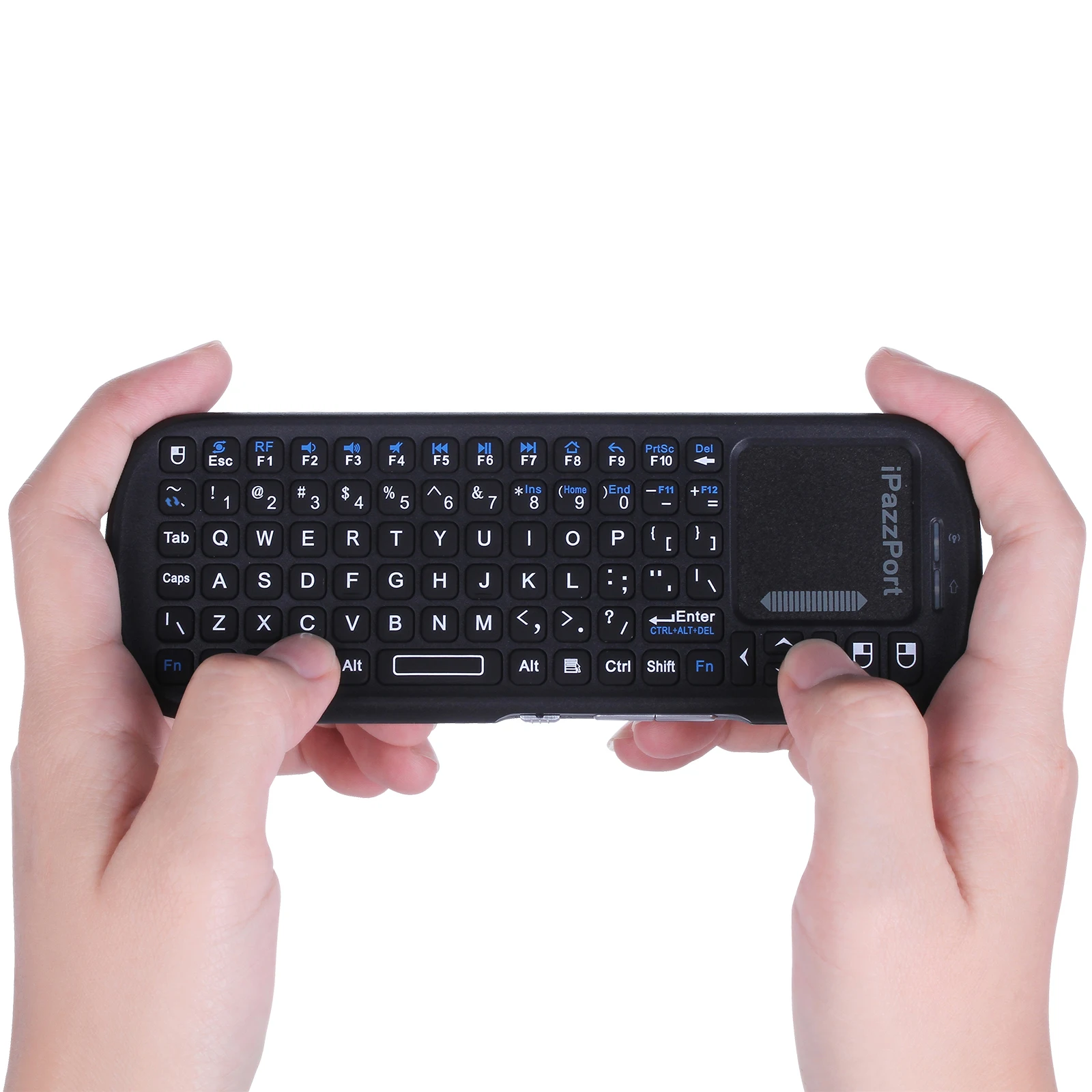 Tastiera Wireless Ipazzport Mini Bluetooth E 2.4Ghz Con Touchpad Mousecombo Per Android Tv Box/Pc/Tablet/Ps4/Raspberry Pi 3/Htpc