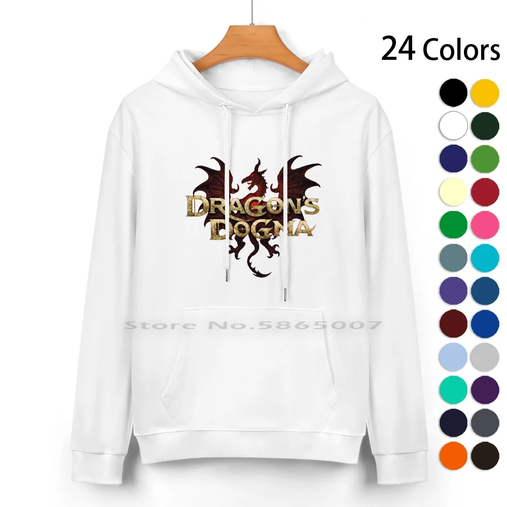 Dragon Dogma Felpa Con Cappuccio In Puro Cotone Maglione 24 Colori Videogioco Jeu Vidéo Dogma Scuro Nato Ps4 Mmo Rpg Giappone 100% Cotone Con Cappucci
